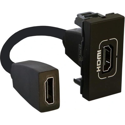 Legrand Розетка HDMI 1 мод. с кабел 15см. цвят Черен Mosaic - 079478L (079478L)