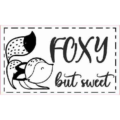 Koženkový štítok - Foxy líštička Laser koženka: Tyrkys/čierna