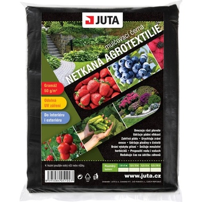 Juta netkaná mulčovací textilie 50g/m² 1,6x10 m černá – Zboží Dáma