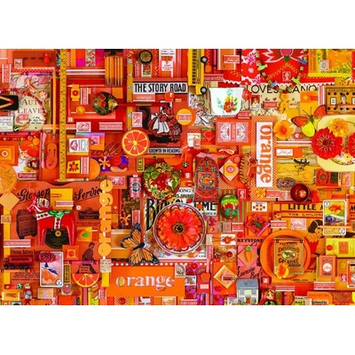 Cobble Hill - Puzzle The Rainbow Collection: Orange - 1 000 piese
