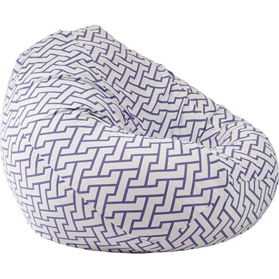 Pufrelax Пуф круша 520л. , Nirvana Gigant, Zappity Purple, Перящ се калъф, Пълнеж от Полистиролни перли, Гама Premium (PUF-G-NGG-PT-ZAP)