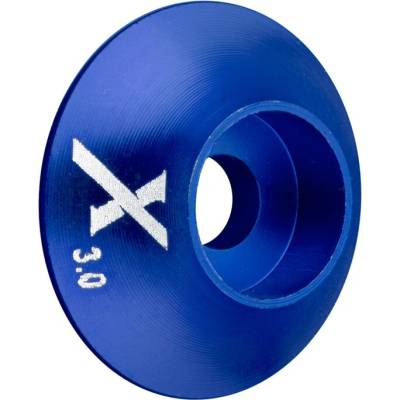 Xessories Kovová podložka s O-kroužkem X logo 3 mm modrá 10.ks