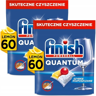 Finish Kapsle do myčky Quantum All in1 2 x 60 ks