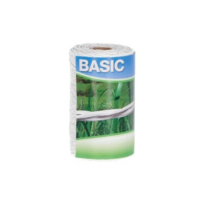 Ohradníkové lanko BASIC 250 m, 3 × 0,16 mm Niro, biele
