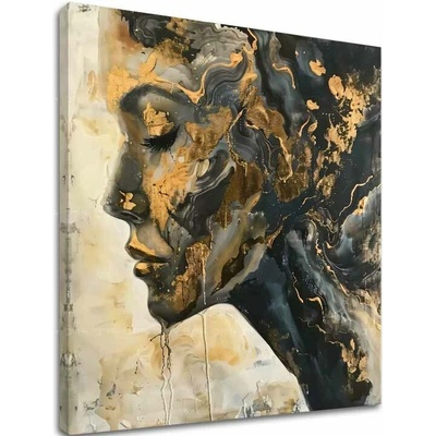 Elegantný obraz ženy Meditácia - 80x80 cm