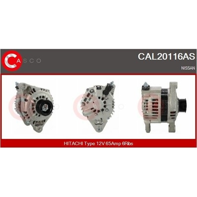 ALTERNATOR 12V 65A CAL20116AS