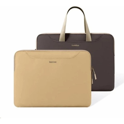 tomtoc Light-A21 Dual-color Slim Pouzdro s poutkem pro 13.5" hnědá TOM-A21D3K1