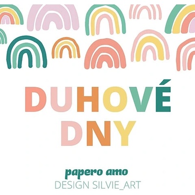PAPERO AMO ♥ Kreativní sada DUHOVÉ DNY