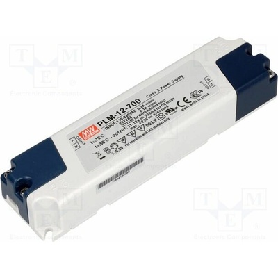 MEAN WELL PLM-12-700 Napájecí zdroj: spínaný; LED; 12,6W; 11÷18VDC; 700mA; 110÷295VAC