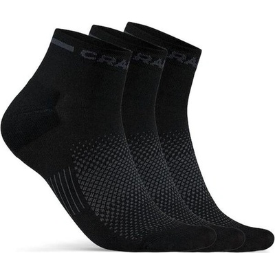 Craft ponožky CORE Dry Mid 3-pack černá