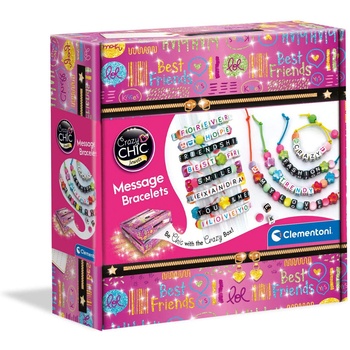 Clementoni Творчески комплект Clementoni Crazy Chic - Направи си гривна с послание (18634)