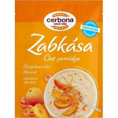 Cerbona Ovsená kaša marhuľová bez pridaného cukru so sladidlami 50 g