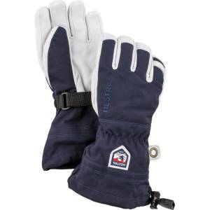 Hestra Детски ръкавици Hestra Kid's Army Leather Heli Ski 5 Finger Gloves - Navy - размер 4 (EU) (202-1167-0212)