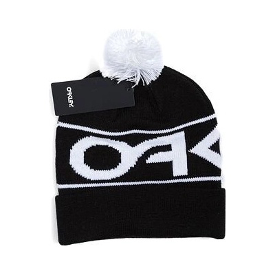 Oakley Factory Cuff beanie black/white logo