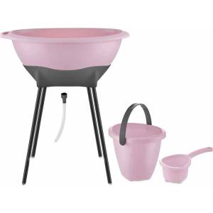 BabyJem Елегантен комплект за къпане от 3 части BabyJem - Pink (696)
