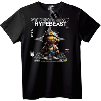 NOONEBRAND Тениска Улични Hypebeast - XL, Black