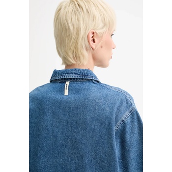 Sunnei Дънкова блуза Sunnei дамска в синьо с изчистен дизайн RTWXTOP008 (RTWXTOP008)