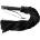Rouge Long Suede Flogger Leather Handle Black