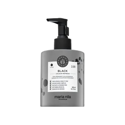 Maria Nila Colour Refresh подхранваща маска с цветни пигменти за съживяване на черния цвят на косата Black 300 ml