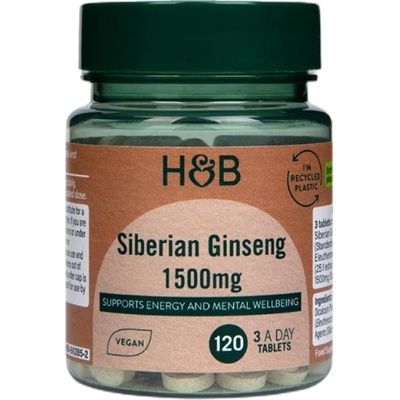 Holland & Barrett Siberian Ginseng 1500 mg [120 Таблетки]