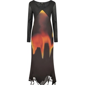 Desigual Елегантна дълга рокля за жени desigual, Размер s, Цвят Черен (26wwvw09napoles_ne2000)