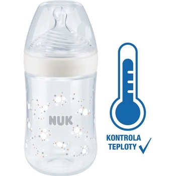 Nuk Nature Sense láhev s kontrolou teploty bílá 260ml