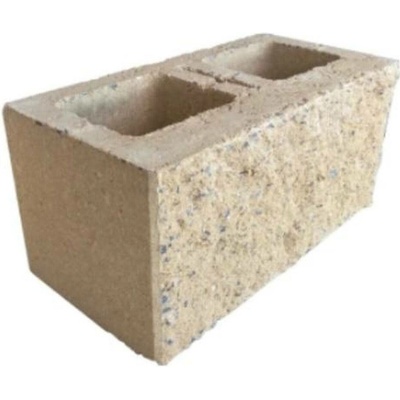 Tvarovka plotová PRESBETON Face Block HX 2/19 B 390×195×190 mm – okrová