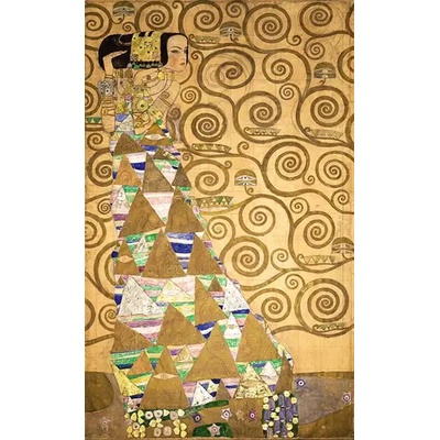 Obrazy - Klimt, Gustav: Stoclet Frieze 2 - Očekávání - reprodukce obrazu