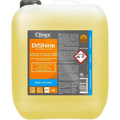 Clinex DISHINE PREMIUM Profesionální leštidlo pro komerční myčky nádobí s tvrdou vodou 10 l