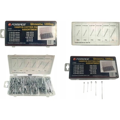 Forsage Forsage Sada závlaček 1000 ks rovné závlačky