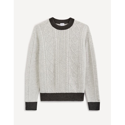 Celio Светлосив мъжки шарен пуловер Celio Celio | Siv | МЪЖЕ | S