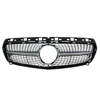 Решетка Mercedes W176 A-Class (2013-2015) - Diamond look, черна с хром лайсни