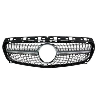 Решетка Mercedes W176 A-Class (2013-2015) - Diamond look, черна с хром лайсни