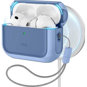 ESR Orbit HaloLock MagSafe калъф за Apple AirPods Pro 3 powder blue