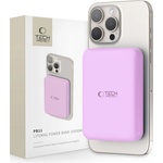Tech-Protect Преносима батерия Power Bank с MagSafe 10 000 mAh от Tech-Protect PB11 LifeMag 15W - Лилава (5906302310685)