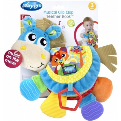 Playgro kousací knížka oslík se zvukem