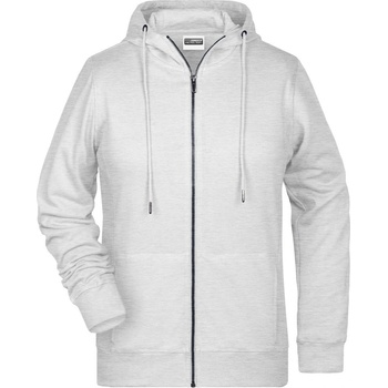 James and Nicholson Dámska mikina na zips z biobavlny 8025 grafitová