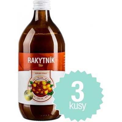 Allnature Rakytníková šťáva 1000% Bio 0,5 l