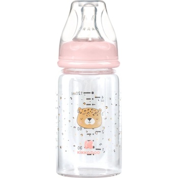 KikkaBoo Шише стъклено 120мл Savanna Pink (31302020115)