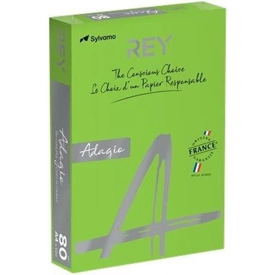 REY Adagio Farebný papier A4 80 g zelený