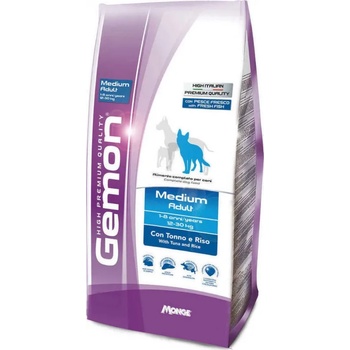 Gemon Medium Adult with Tuna and Rice - Суха храна с риба тон и ориз, за кучета средни породи /10 - 25 кг. / и възраст над 12 месеца, 20 кг