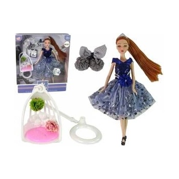 LEAN Toys Baby Doll Emily Swing Flowers