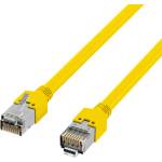 EFB-Elektronik RJ45 пач корда cat. 5e Draka, SF-UTP LSZH CU, жълта, 1 метър (K8015.1)