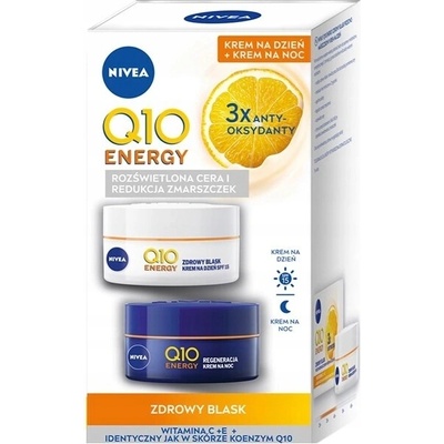 Nivea Q10 Energy denní krém 50 ml + noční krém 50 ml
