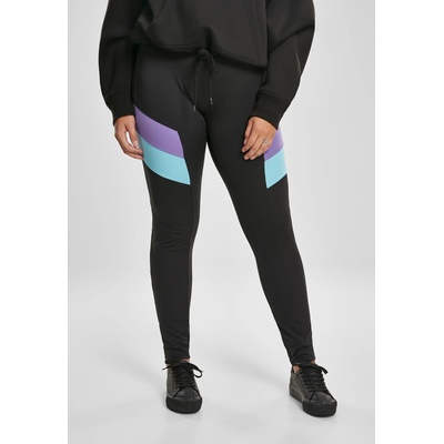 Urban Classics Дамски клин в черно Urban Classics Ladies Color Block Leggings UB-TB3247-02363 - Черен, размер 5XL