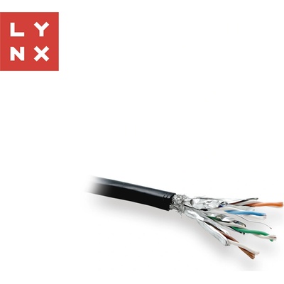Lynx CS LX-SLD-SFTP6A-PE-BK SFTP Cat6a, PE celoměděný venkovní, 500m černý