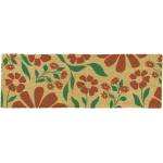 Artsy Mats Изтривалка от кокосови влакна 40x120 cm Red & Green Floral - Artsy Doormats (12040-CLRFLOWERS)
