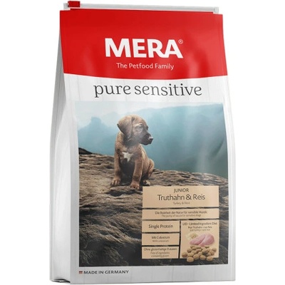 Mera pure Sensitive Junior krocan a rýže 2 x 12,5 kg