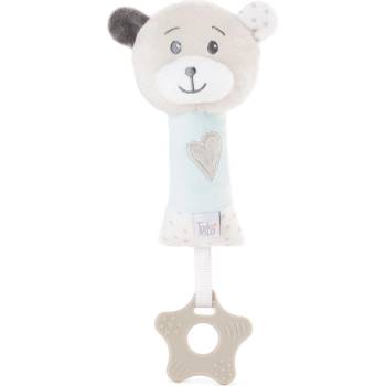 Tedsy Бебешка играчка-гризалки Tedsy - Мече, 16 cm, синя (98171)