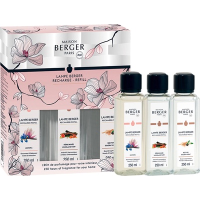 Maison Berger Paris TrioPack náplně do katalytické lampy Liliflora + Woodland Fairy + Golden Wheat 3 x 250 ml – Zbozi.Blesk.cz